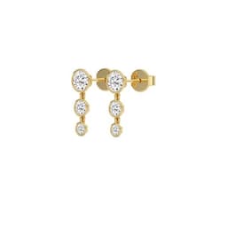 14K Yellow Gold Lab Grown Diamond EARRINGS 1.55 ctw SJNSE13680-1.63CT