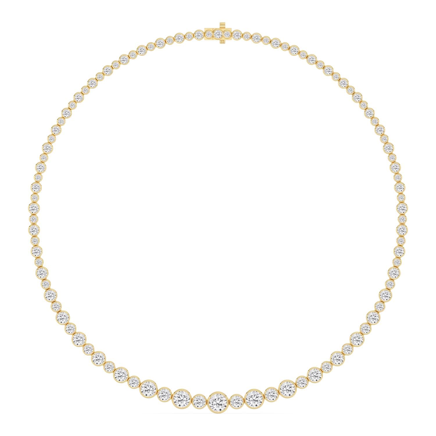14K Yellow Gold Lab Grown Diamond NECKLACE 17.50 ctw SJNSN13680-17.50CT-16IN