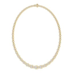 14K Yellow Gold Lab Grown Diamond NECKLACE 17.50 ctw SJNSN13680-17.50CT-16IN