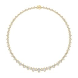 14K Yellow Gold Lab Grown Diamond NECKLACE 19.26 ctw SJNSN13681-19.15CT-16IN