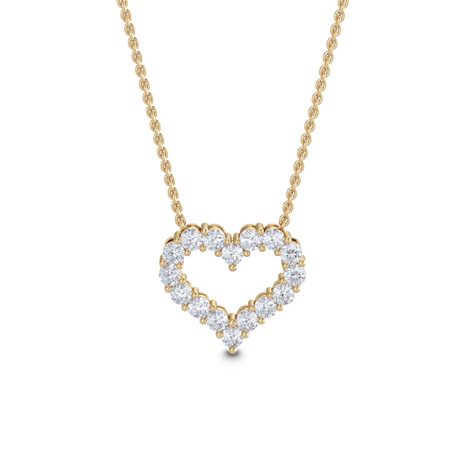 14K Yellow Gold Lab Grown Diamond PENDANT 1.54 ctw SJP31469-1.50CT
