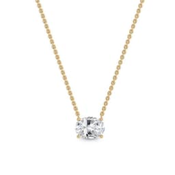 14K Yellow Gold Lab Grown Diamond PENDANT 0.70 ctw SJP31603OV-0.75CT
