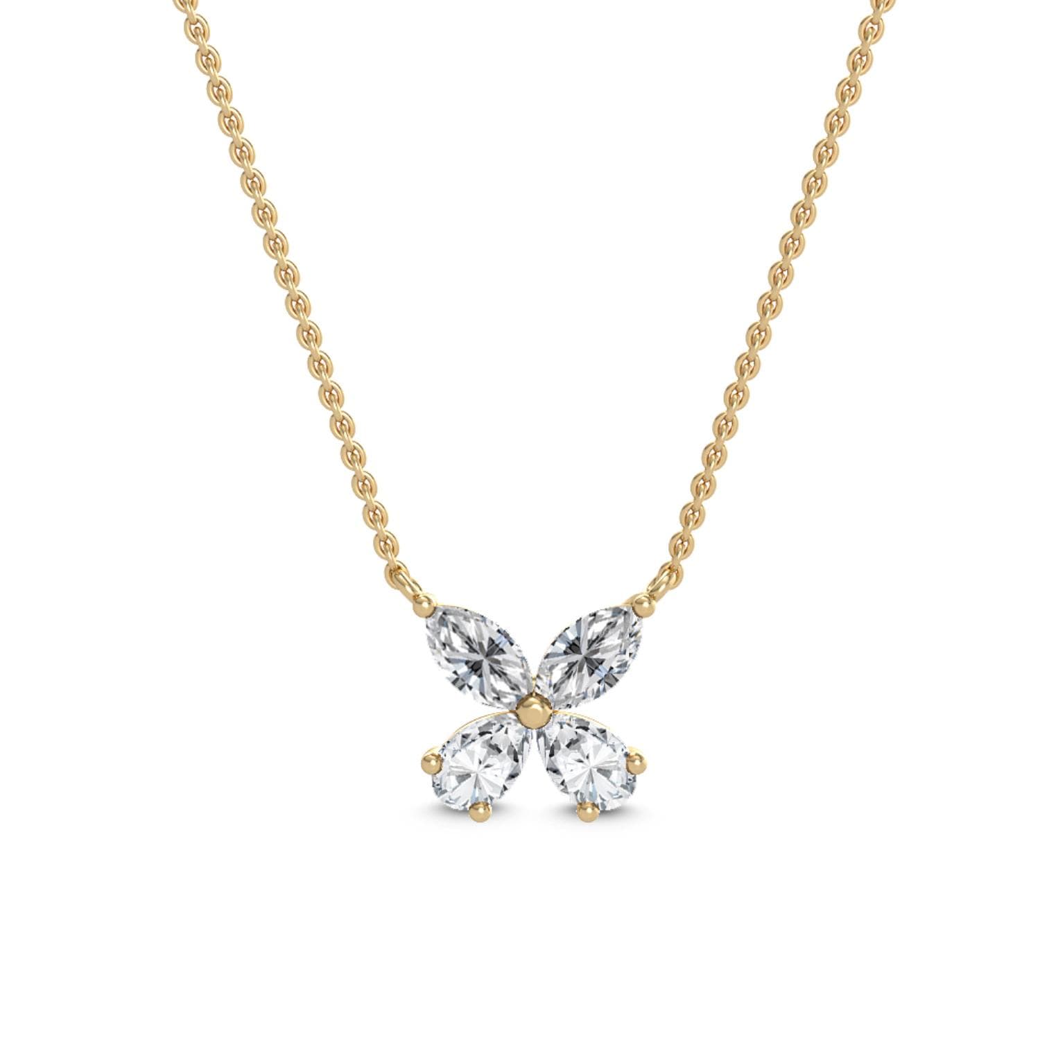 14K Yellow Gold Lab Grown Diamond PENDANT 0.44 ctw SJP31606-0.50CT