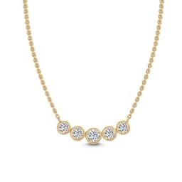 14K Yellow Gold Lab Grown Diamond PENDANT 0.37 ctw SJP31614-0.38CT