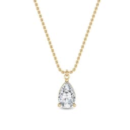 14K Yellow Gold Lab Grown Diamond PENDANT 1.04 ctw SJP31632PE-1.00CT