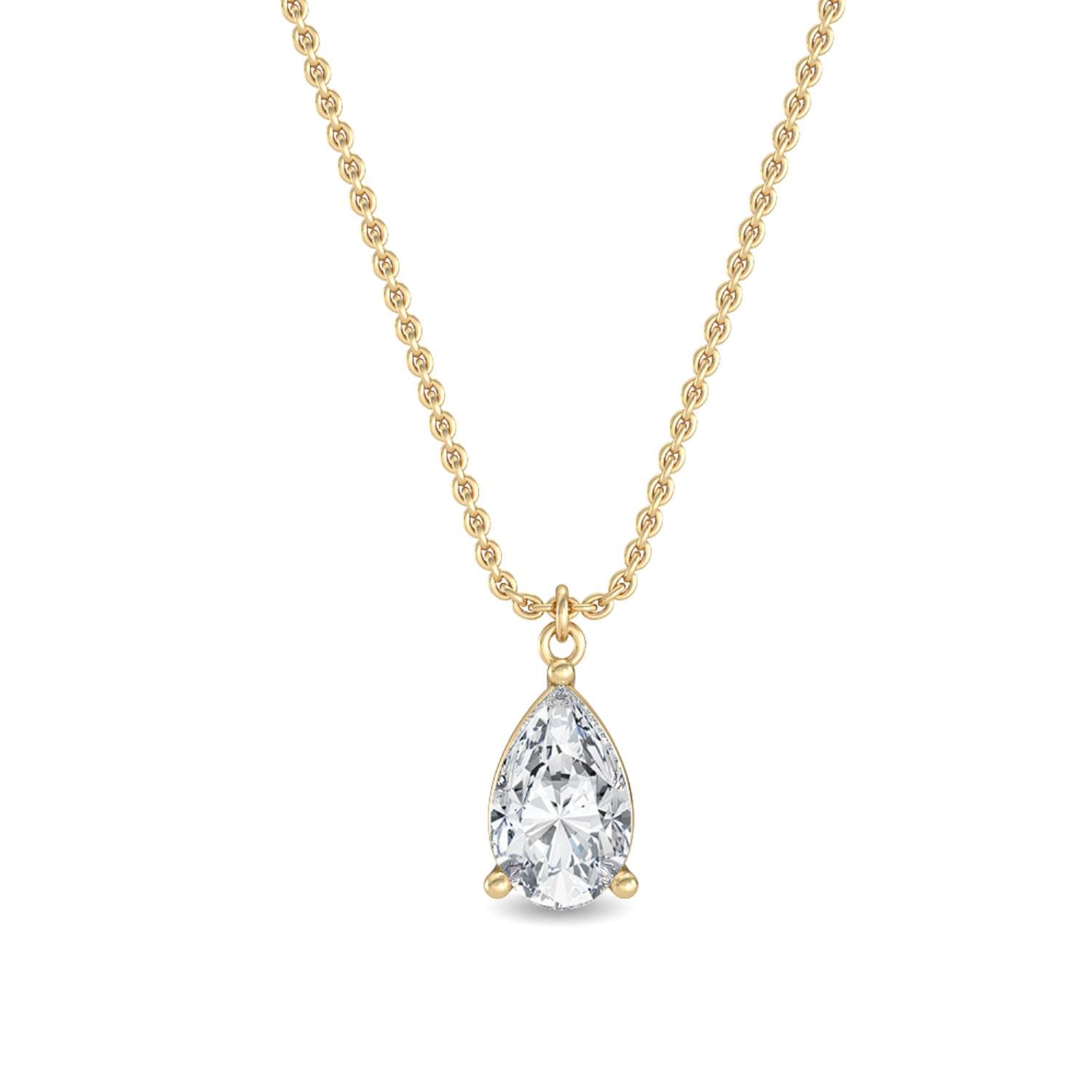 14K Yellow Gold Lab Grown Diamond PENDANT 1.04 ctw SJP31632PE-1.00CT