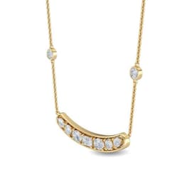 14K Yellow Gold Lab Grown Diamond PENDANT 0.67 ctw SJP31706MS-0.68CT