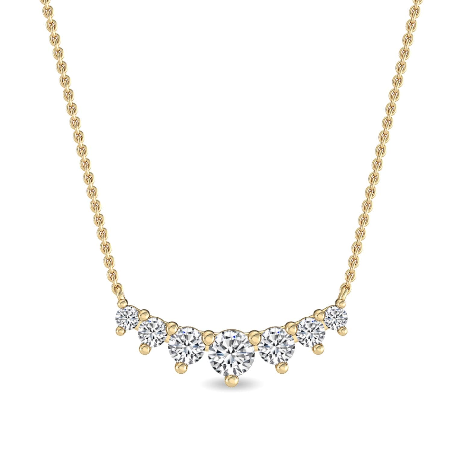 14K Yellow Gold Lab Grown Diamond PENDANT 1.00 ctw SJP31758-1.00CT