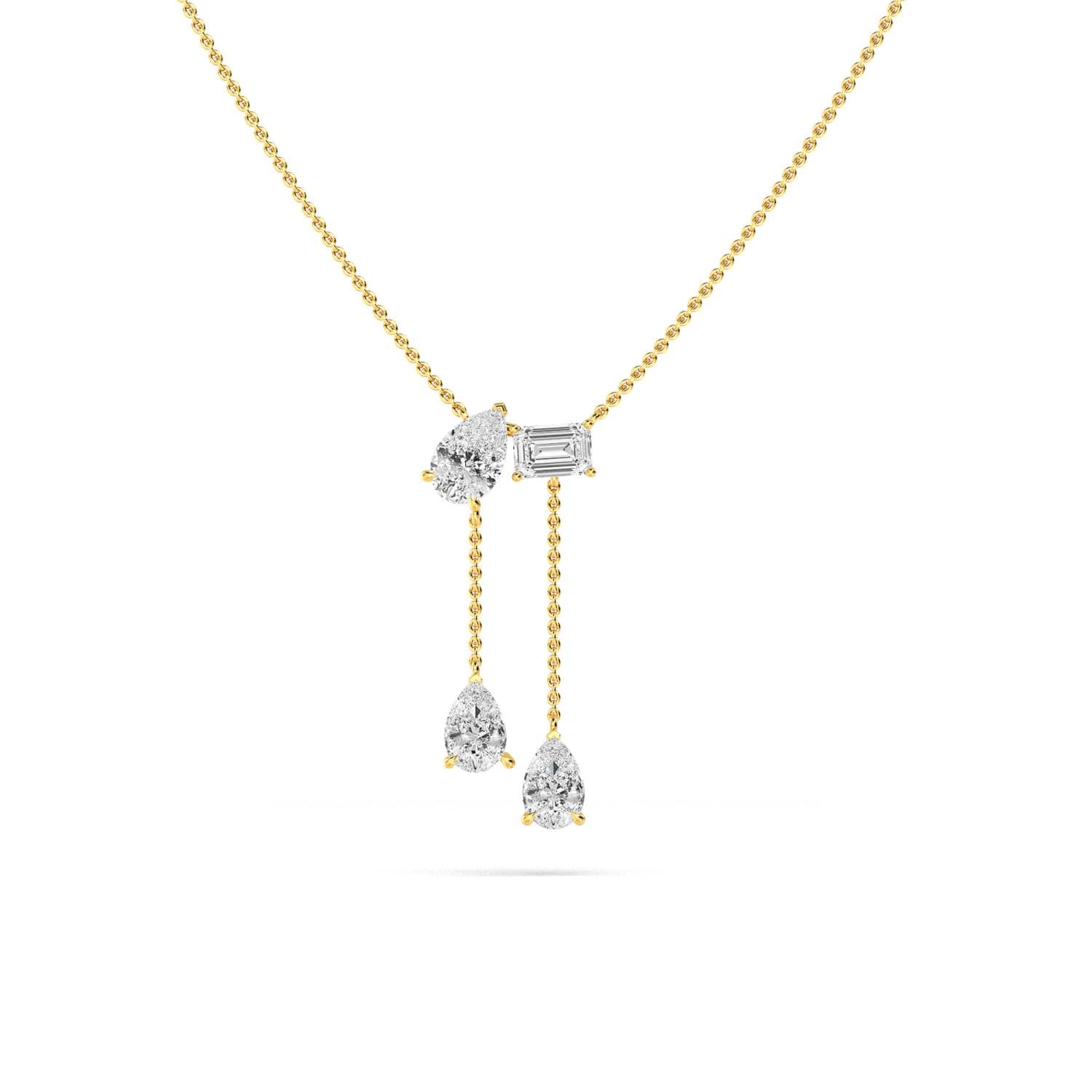 14K Yellow Gold Lab Grown Diamond PENDANT 2.25 ctw SJP32017-2.20CT