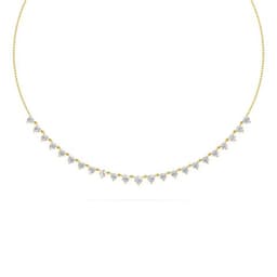 14K Yellow Gold Lab Grown Diamond PENDANT 3.84 ctw SJP32019-4.00CT
