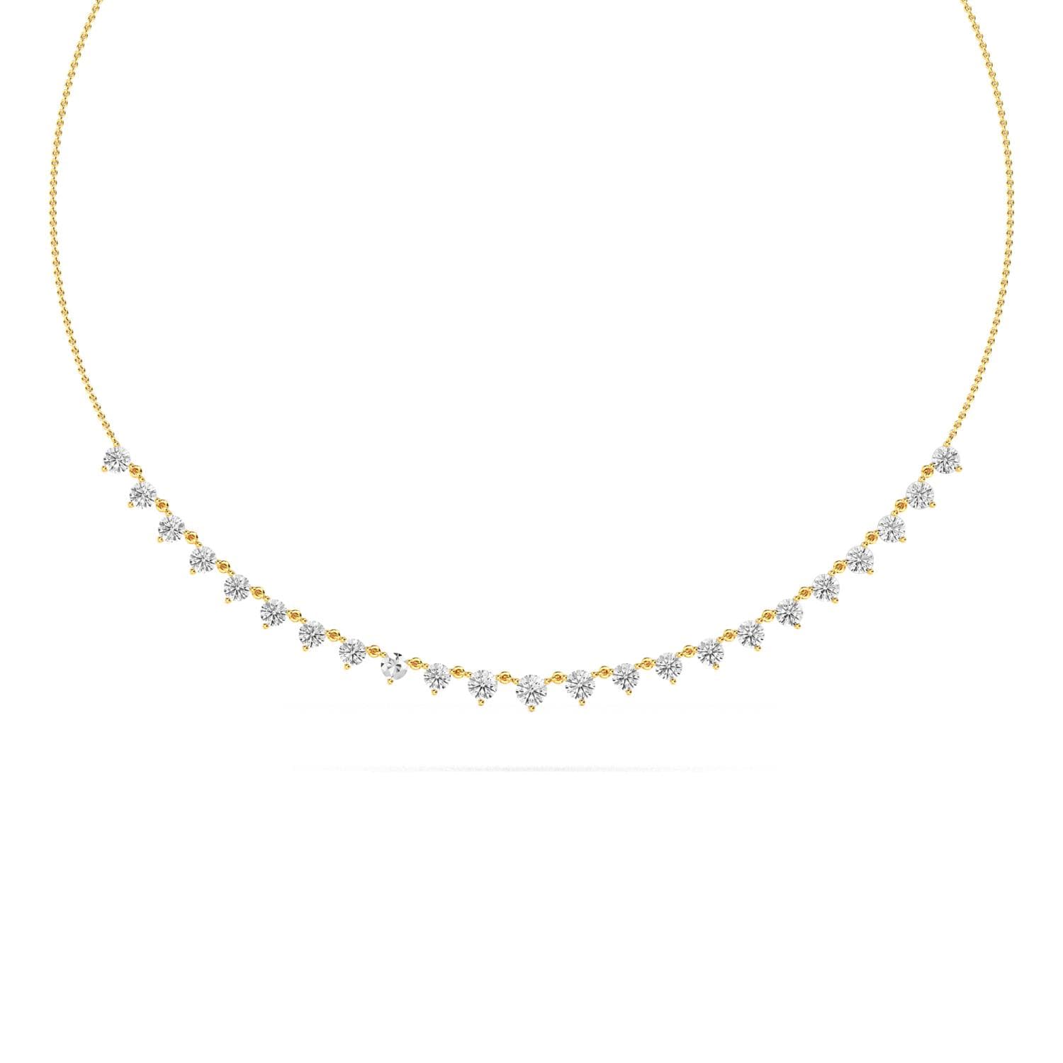 14K Yellow Gold Lab Grown Diamond PENDANT 3.84 ctw SJP32019-4.00CT