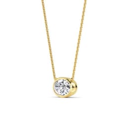 14K Yellow Gold Lab Grown Diamond PENDANT 2.00 ctw SJP32422OV-2.00CT