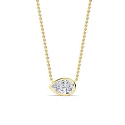14K Yellow Gold Lab Grown Diamond PENDANT 1.03 ctw SJP32422PE-1.00CT