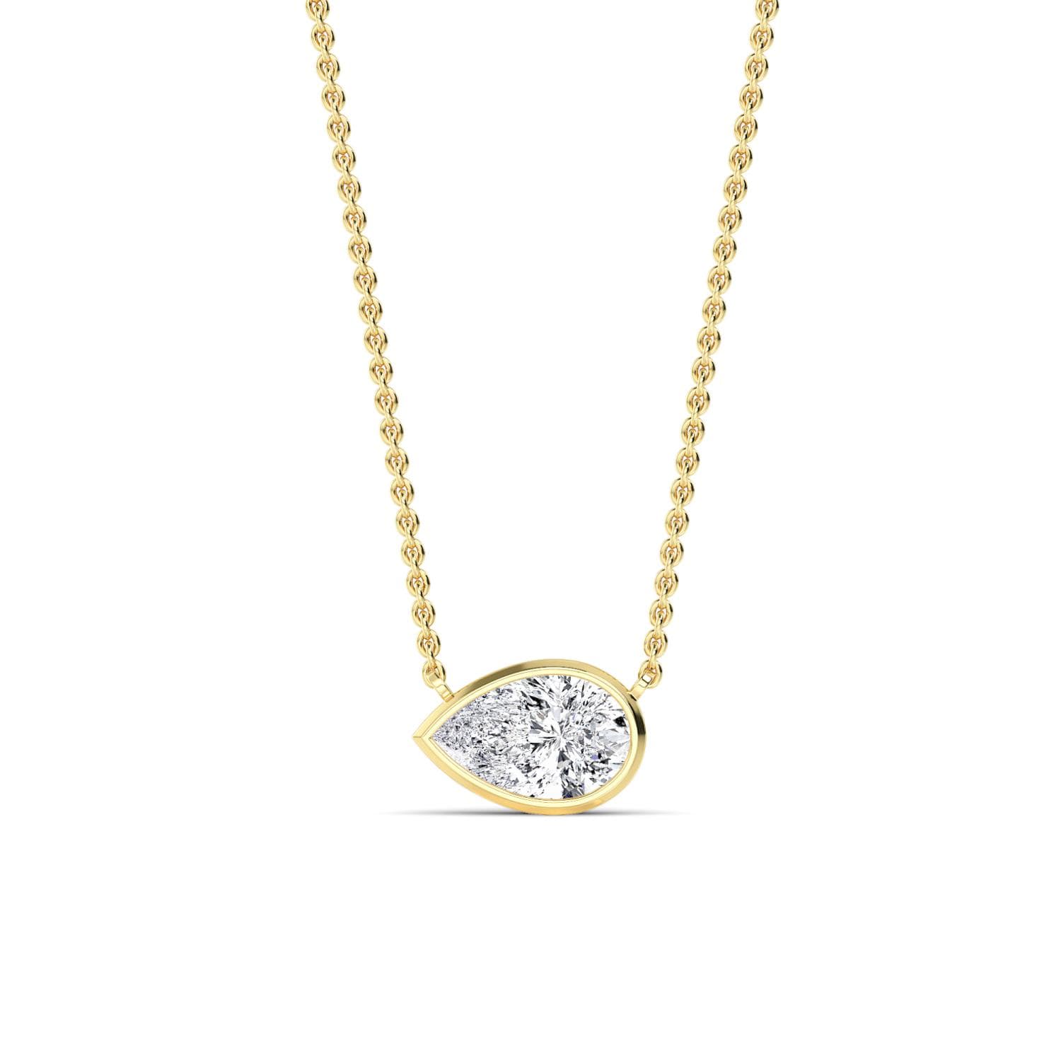 14K Yellow Gold Lab Grown Diamond PENDANT 1.03 ctw SJP32422PE-1.00CT
