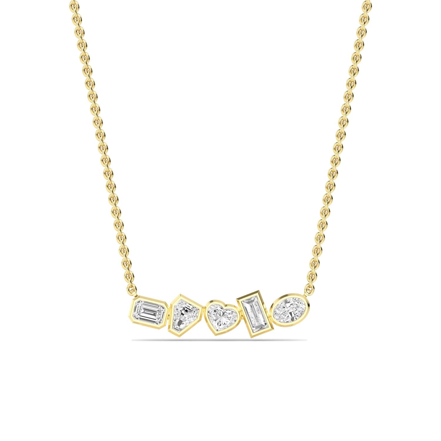 14K Yellow Gold Lab Grown Diamond PENDANT 0.56 ctw SJP32447FS-0.50CT