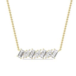 14K Yellow Gold Lab Grown Diamond PENDANT 1.02 ctw SJP32474-1.10CT