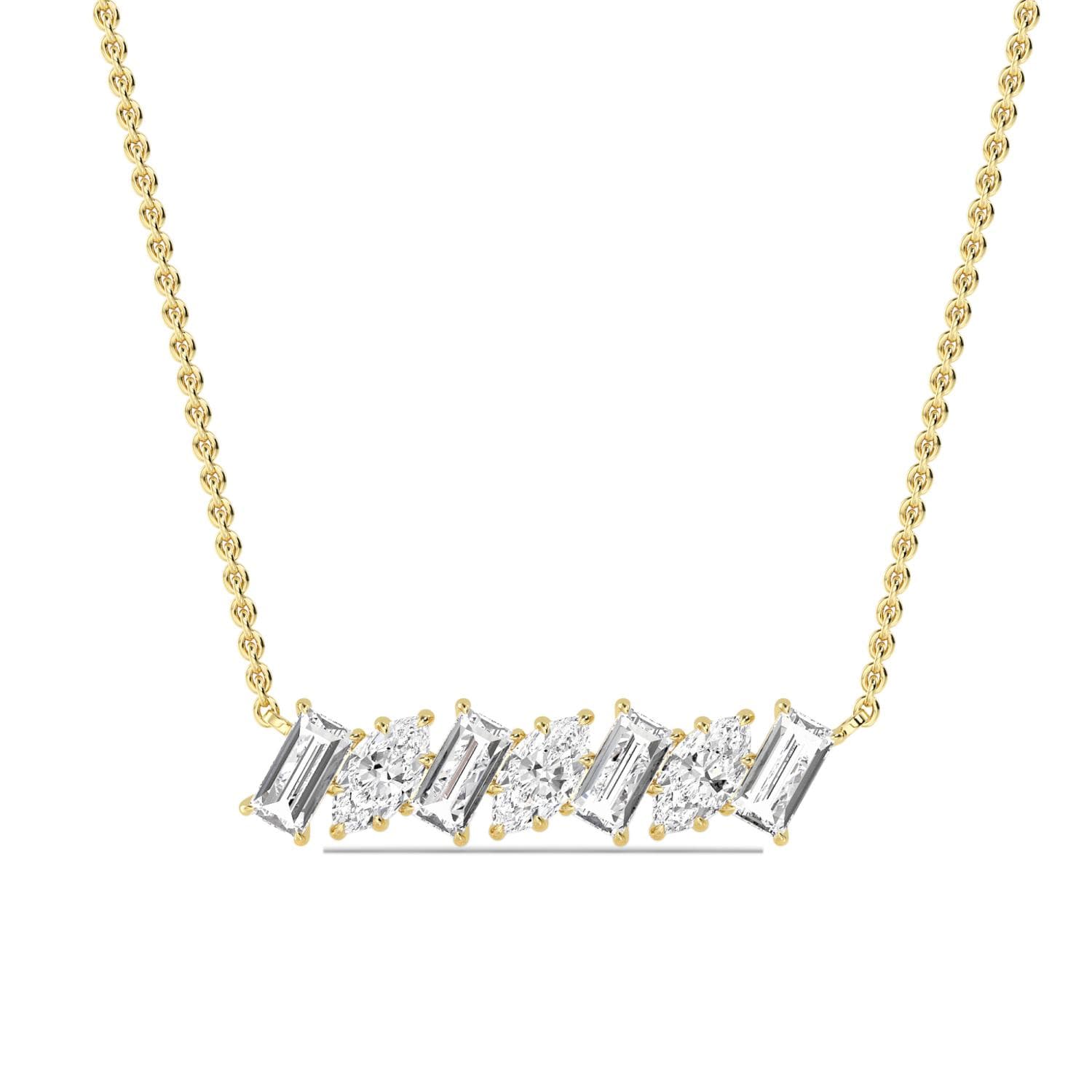 14K Yellow Gold Lab Grown Diamond PENDANT 1.02 ctw SJP32474-1.10CT