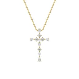 14K Yellow Gold Lab Grown Diamond PENDANT 0.47 ctw SJP32483-0.50CT