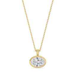 14K Yellow Gold Lab Grown Diamond PENDANT 2.00 ctw SJP32687OV-2.00CT