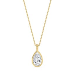 14K Yellow Gold Lab Grown Diamond PENDANT 1.50 ctw SJP32688PE-1.50CT