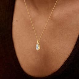 14K Yellow Gold Lab Grown Diamond PENDANT 1.50 ctw SJP32688PE-1.50CT