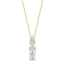 14K Yellow Gold Lab Grown Diamond PENDANT 3.74 ctw SJP32701-3.50CT
