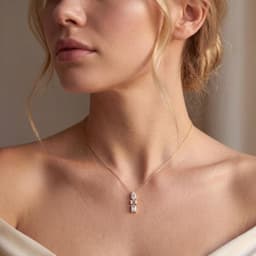 14K Yellow Gold Lab Grown Diamond PENDANT 3.74 ctw SJP32701-3.50CT