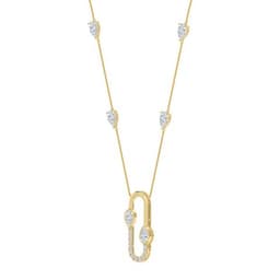 14K Yellow Gold Lab Grown Diamond PENDANT 3.68 ctw SJP32768-3.63CT-18IN