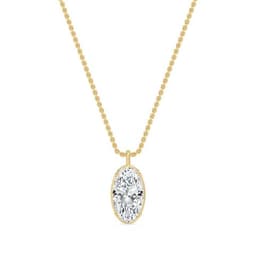 14K Yellow Gold Lab Grown Diamond PENDANT 2.00 ctw SJP32800MOV-2.00CT