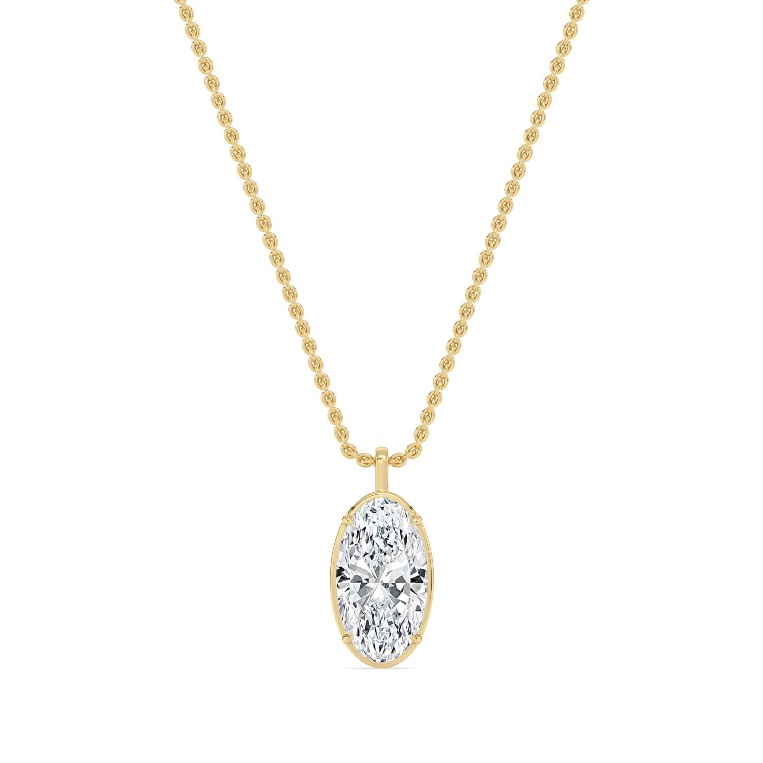 14K Yellow Gold Lab Grown Diamond PENDANT 2.00 ctw SJP32800MOV-2.00CT