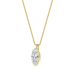 14K Yellow Gold Lab Grown Diamond PENDANT 2.00 ctw SJP32800MOV-2.00CT