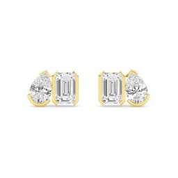 14K Yellow Gold Lab Grown Diamond EARRINGS 2.34 ctw SJPSE210111PEEM-2.33CT