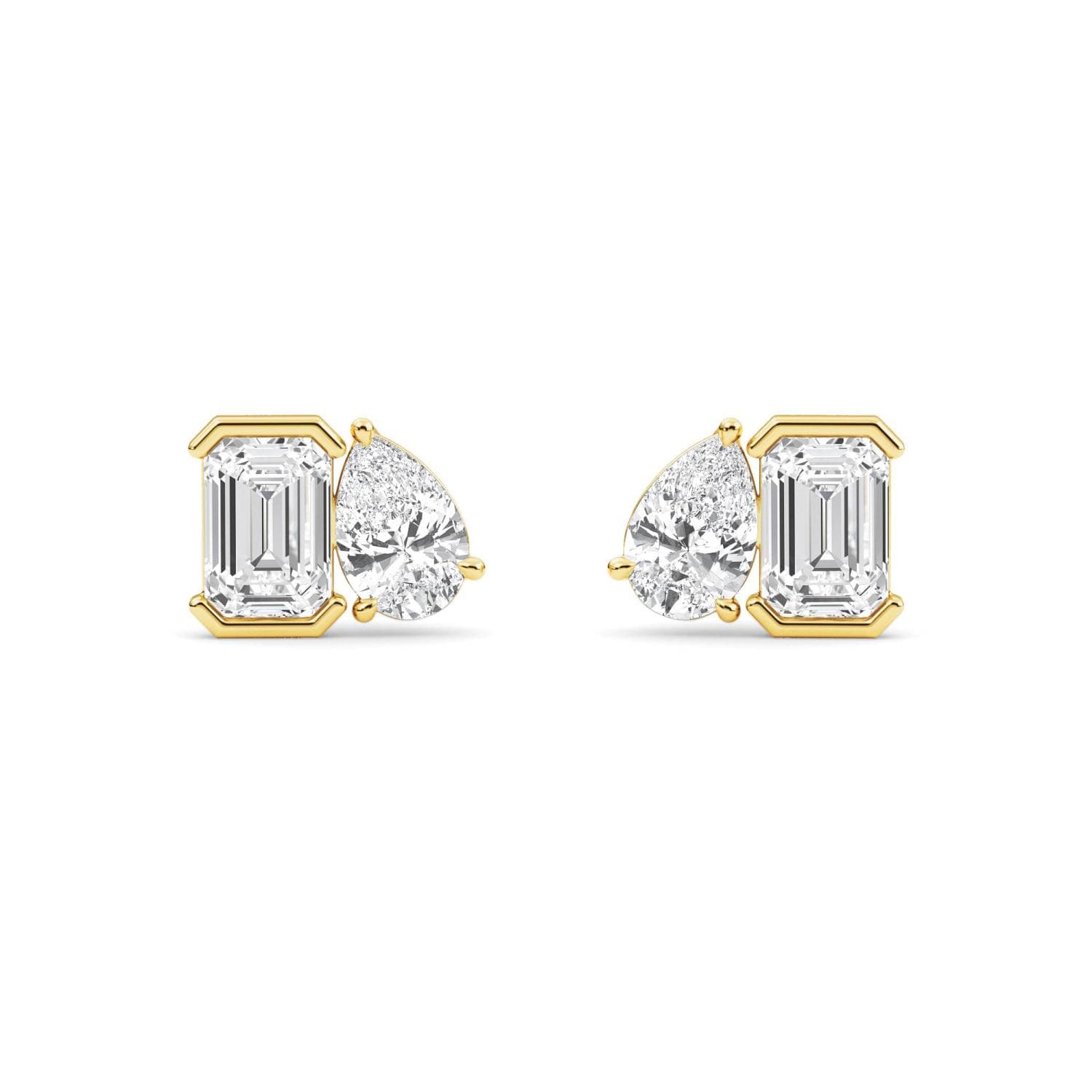 14K Yellow Gold Lab Grown Diamond EARRINGS 2.35 ctw SJPSE210114EMPE-2.33CT