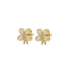 14K Yellow Gold Lab Grown Diamond EARRINGS 1.02 ctw SJPSE210147-1.00CT