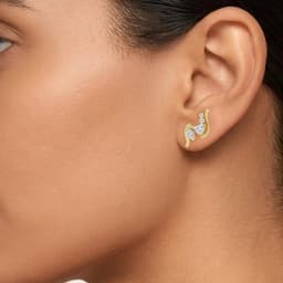 14K Yellow Gold Lab Grown Diamond earrings 2.10 ctw SJPSE210212HTPE-2.00CT
