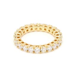 14K Yellow Gold 3.51 ct. tw. Round Cut Lab Grown Diamond Eternity Band SJR54325-3.50CTB
