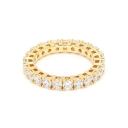 14K Yellow Gold 3.51 ct. tw. Round Cut Lab Grown Diamond Eternity Band SJR54325-3.50CTB