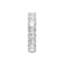 14K Yellow Gold 5 ct. tw. Emerald Cut Lab Grown Diamond Eternity Band SJR56076C