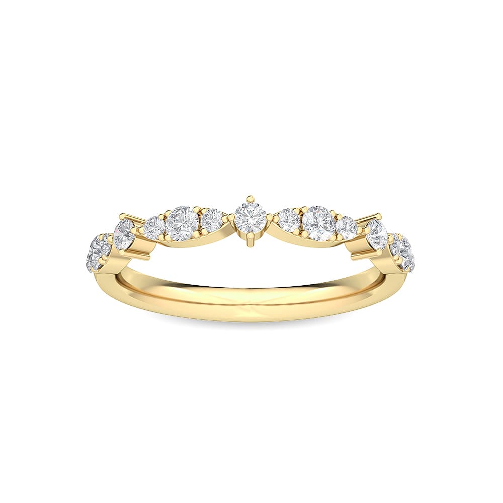 14K Yellow Gold 0.36 ct. tw. Lab Grown Diamond Stackable Ring SJR56089-0.33CT