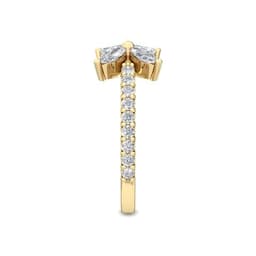 14K Yellow Gold 0.85 ct. tw. White Lab Grown Diamond Stackable Ring SJR56608