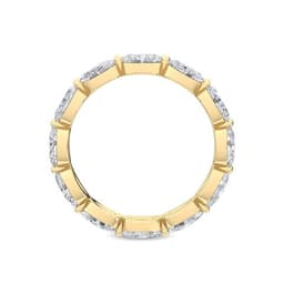 14K Yellow Gold 2.15 ct. tw. Oval Cut Lab Grown Diamond Eternity Band SJR56683OV-2.00CTB