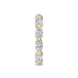 14K Yellow Gold 2.15 ct. tw. Oval Cut Lab Grown Diamond Eternity Band SJR56683OV-2.00CTB