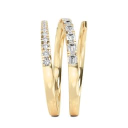 14K Yellow Gold Lab Grown Diamond Stackable Ring 0.90 ctw SJR57505-1.00CT