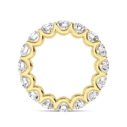 14K Yellow Gold Lab Grown Diamond Ring 6.50 ctw SJR59034-6.50CT