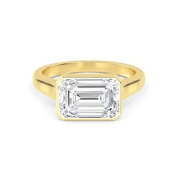14K Yellow Gold Lab Grown Diamond Engagement Ring 3.11 ctw SJR60324RDT-3.00CT