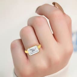 14K Yellow Gold Lab Grown Diamond Engagement Ring 3.11 ctw SJR60324RDT-3.00CT