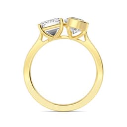 14K Yellow Gold Lab Grown Diamond Toi Et Moi Rings 5.25 ctw SJR60347EMPE-5.25CT