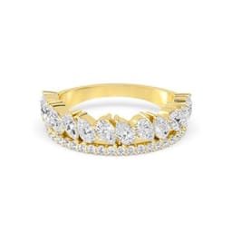 14K Yellow Gold Lab Grown Diamond Bands SJR60526-1.38CT