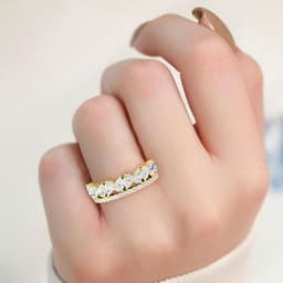 14K Yellow Gold Lab Grown Diamond Bands SJR60526-1.38CT