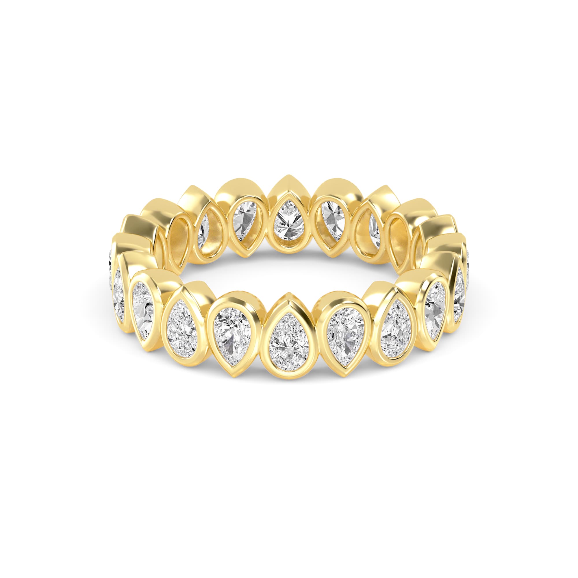 14K Yellow Gold Lab Grown Diamond Wedding Bands 1.72 ctw SJR60537PE-1.80CT